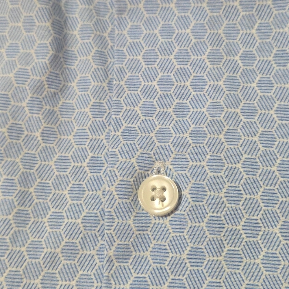 APT 9 Mens Dress Shirt Size Medium Blue - Picture 5 of 6